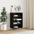 Miniatyrbilde 10 av 10: vidaXL Highboard svart 57x35x90 cm konstruert tre