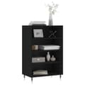Miniatyrbilde 2 av 10: vidaXL Highboard svart 57x35x90 cm konstruert tre