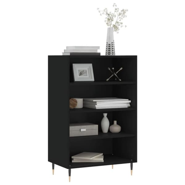 vidaXL Highboard svart 57x35x90 cm konstruert tre
