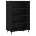 Miniatyrbilde 1 av 10: vidaXL Highboard svart 57x35x90 cm konstruert tre
