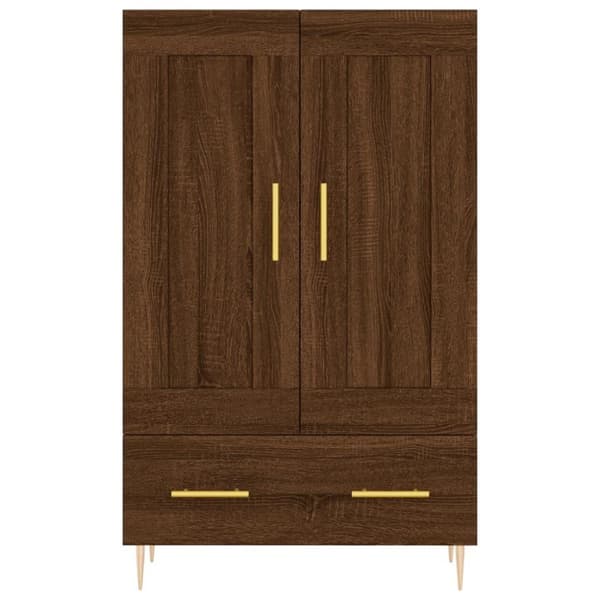 vidaXL Highboard brun eik 69,5x31x115 cm konstruert tre
