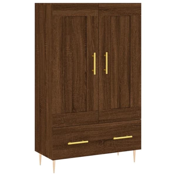 vidaXL Highboard brun eik 69,5x31x115 cm konstruert tre