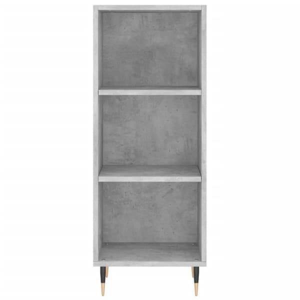 vidaXL Skänk betonggrå 34,5x32,5x90 cm konstruerat trä
