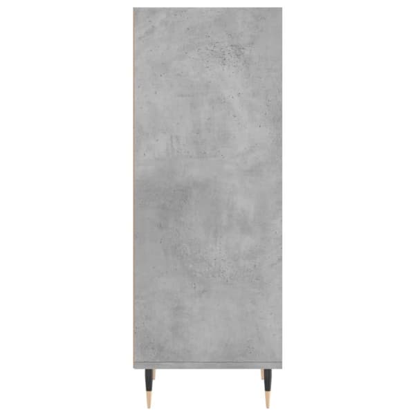 vidaXL Skänk betonggrå 34,5x32,5x90 cm konstruerat trä