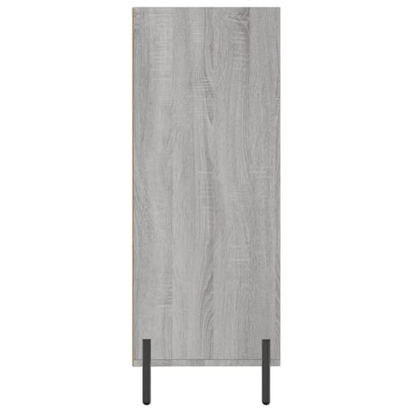 vidaXL skab 69,5x32,5x90 cm konstrueret træ grå sonoma-eg