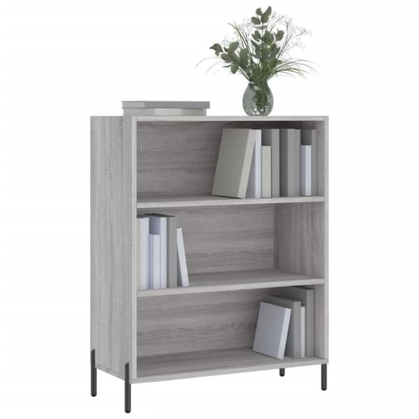 vidaXL skab 69,5x32,5x90 cm konstrueret træ grå sonoma-eg