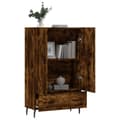 Miniatyrbillede 3 af 11: vidaXL skab 69,5x31x115 cm konstrueret træ røget sonoma-eg