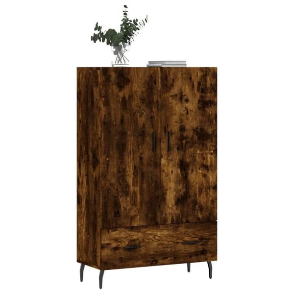 vidaXL skab 69,5x31x115 cm konstrueret træ røget sonoma-eg