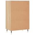 Miniatyrbilde 5 av 10: vidaXL Highboard sonoma eik 57x35x90 cm konstruert tre