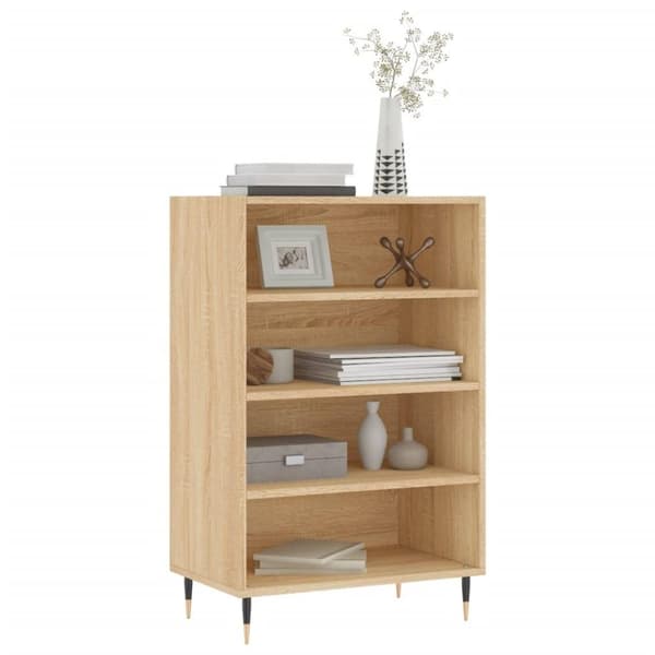 vidaXL Highboard sonoma eik 57x35x90 cm konstruert tre
