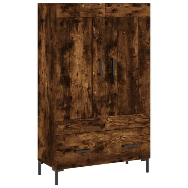vidaXL skab 69,5x31x115 cm konstrueret træ røget sonoma-eg