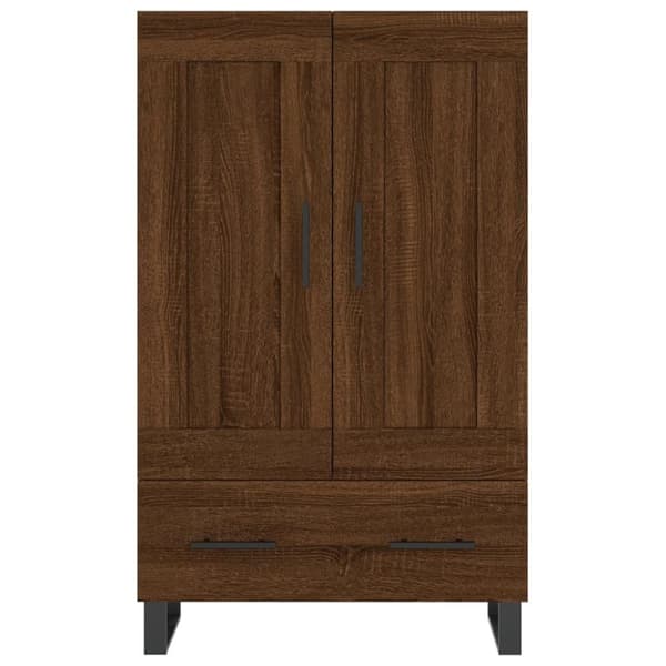 vidaXL skab 69,5x31x115 cm konstrueret træ brun sonoma-eg