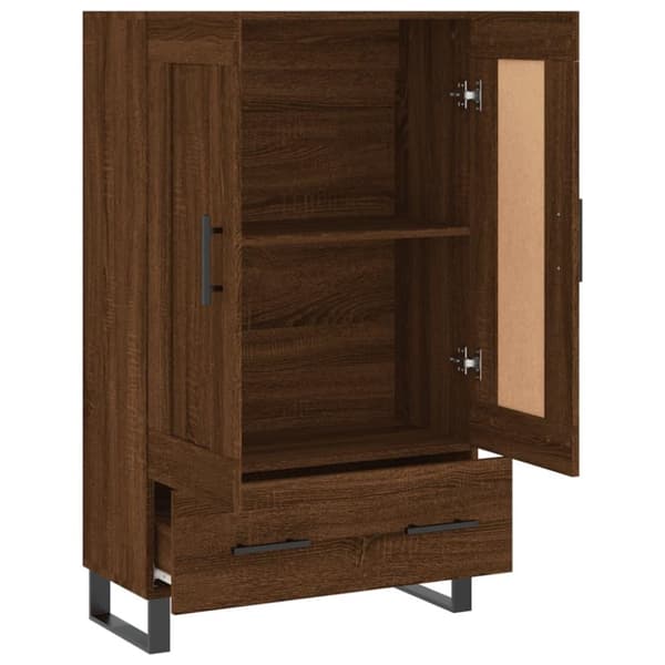 vidaXL skab 69,5x31x115 cm konstrueret træ brun sonoma-eg