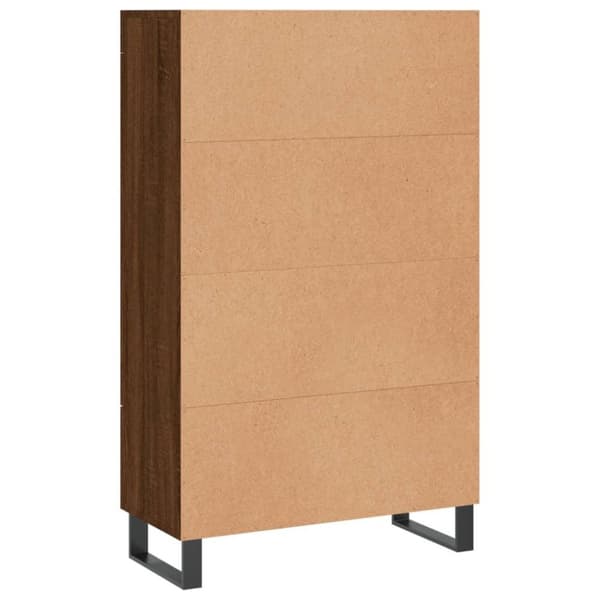 vidaXL skab 69,5x31x115 cm konstrueret træ brun sonoma-eg