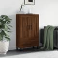 Miniatyrbillede 11 af 11: vidaXL skab 69,5x31x115 cm konstrueret træ brun sonoma-eg