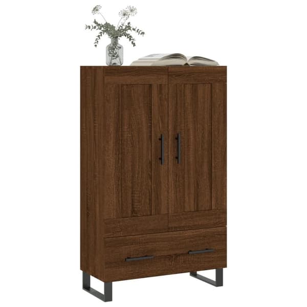vidaXL skab 69,5x31x115 cm konstrueret træ brun sonoma-eg