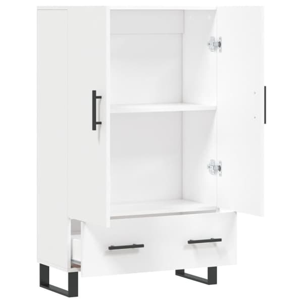 vidaXL skab 69,5x31x115 cm konstrueret træ hvid