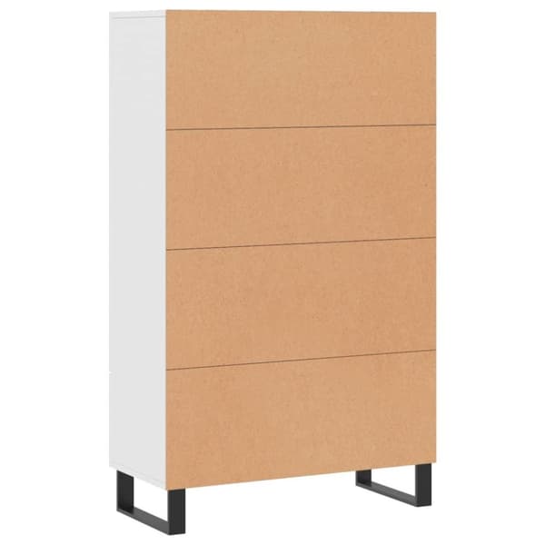 vidaXL skab 69,5x31x115 cm konstrueret træ hvid