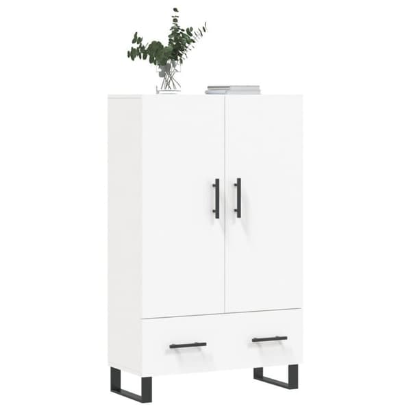 vidaXL skab 69,5x31x115 cm konstrueret træ hvid