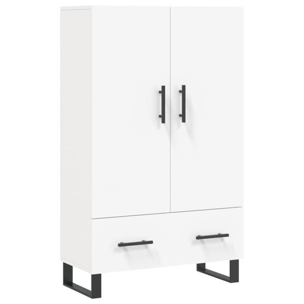 vidaXL skab 69,5x31x115 cm konstrueret træ hvid