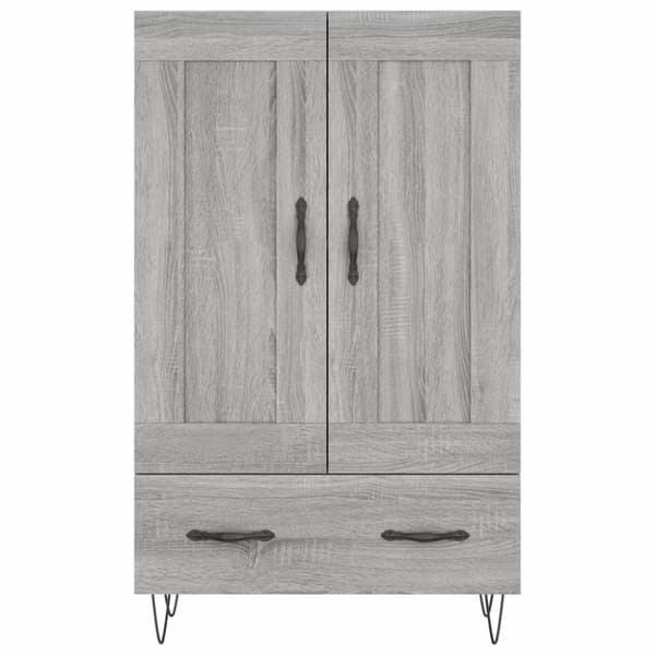 vidaXL skab 69,5x31x115 cm konstrueret træ grå sonoma-eg