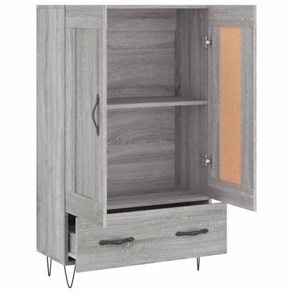 vidaXL skab 69,5x31x115 cm konstrueret træ grå sonoma-eg