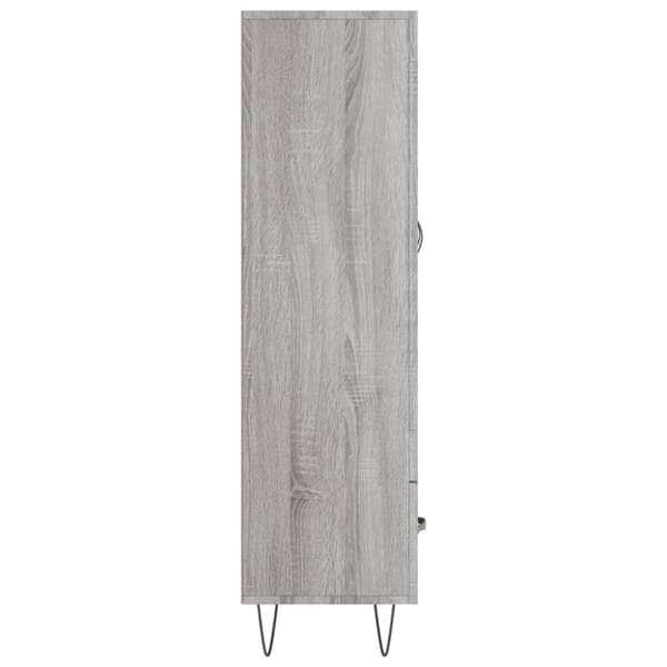 vidaXL skab 69,5x31x115 cm konstrueret træ grå sonoma-eg