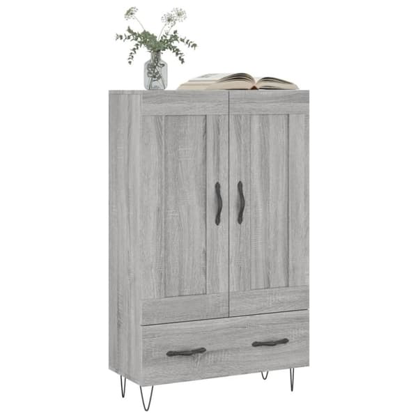 vidaXL skab 69,5x31x115 cm konstrueret træ grå sonoma-eg