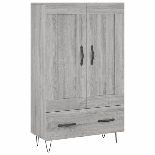 vidaXL skab 69,5x31x115 cm konstrueret træ grå sonoma-eg
