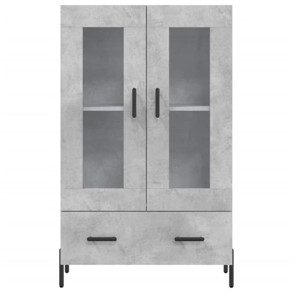 vidaXL skab 69,5x31x115 cm konstrueret træ betongrå