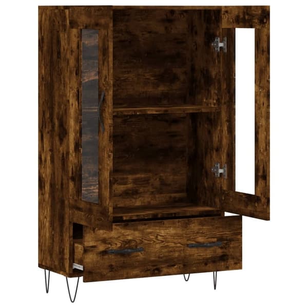 vidaXL skab 69,5x31x115 cm konstrueret træ røget sonoma-eg