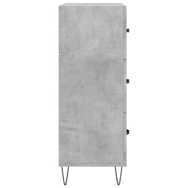 vidaXL Skjenk betonggrå 69,5x34x90 cm konstruert tre