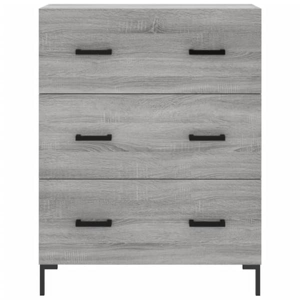 vidaXL Skjenk grå sonoma 69,5x34x90 cm konstruert tre