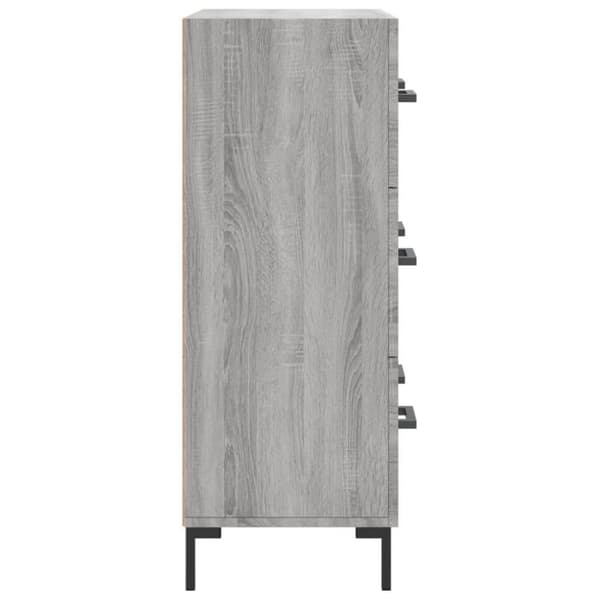 vidaXL Skjenk grå sonoma 69,5x34x90 cm konstruert tre