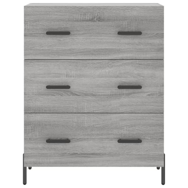 vidaXL Skjenk grå sonoma 69,5x34x90 cm konstruert tre