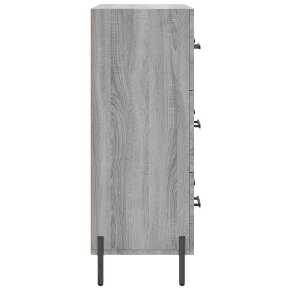 vidaXL Skjenk grå sonoma 69,5x34x90 cm konstruert tre