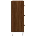 Miniatyrbilde 6 av 11: vidaXL Skjenk brun eik 69,5x34x90 cm konstruert tre