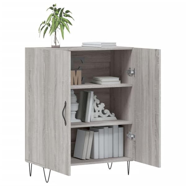 vidaXL Senkki harmaa Sonoma 69,5x34x90 cm tekninen puu