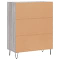 Pikkukuva 8 / 11: vidaXL Senkki harmaa Sonoma 69,5x34x90 cm tekninen puu