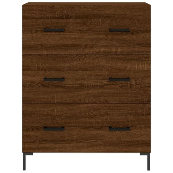 vidaXL Senkki ruskea tammi 69,5x34x90 cm tekninen puu