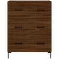 Pikkukuva 4 / 11: vidaXL Senkki ruskea tammi 69,5x34x90 cm tekninen puu