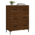 Pikkukuva 2 / 11: vidaXL Senkki ruskea tammi 69,5x34x90 cm tekninen puu