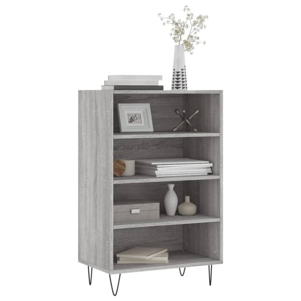 vidaXL Highboard grå sonoma 57x35x90 cm konstruert tre