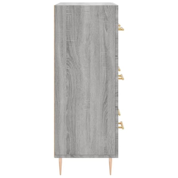 vidaXL Senkki harmaa Sonoma 69,5x34x90 cm tekninen puu