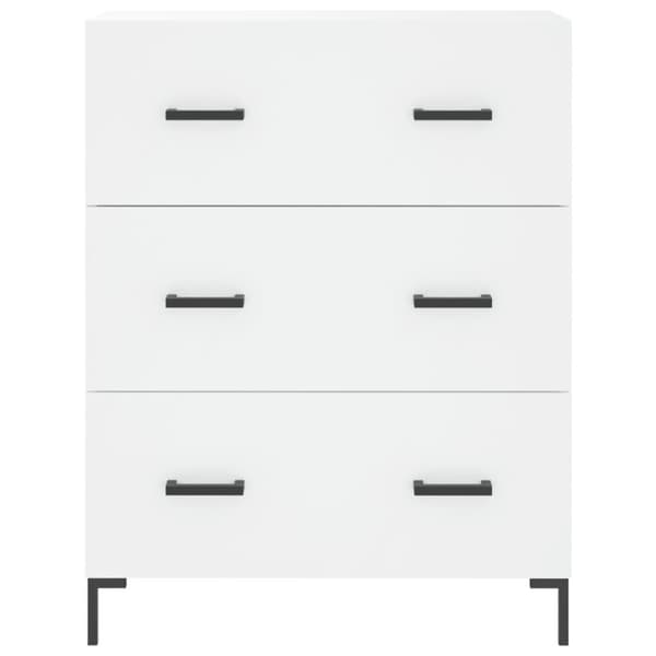 vidaXL Skjenk hvit 69,5x34x90 cm konstruert tre