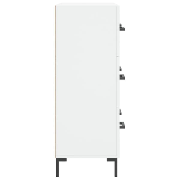 vidaXL Skjenk hvit 69,5x34x90 cm konstruert tre