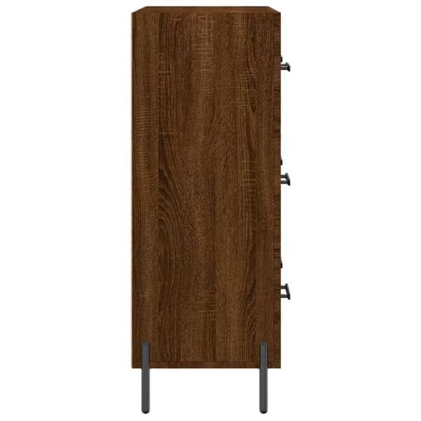vidaXL Skjenk brun eik 69,5x34x90 cm konstruert tre