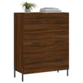 Miniatyrbilde 2 av 11: vidaXL Skjenk brun eik 69,5x34x90 cm konstruert tre