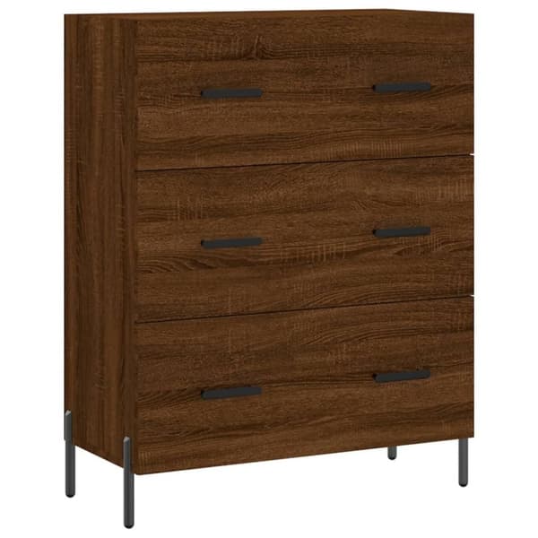 vidaXL Skänk brun ek 69,5x34x90 cm konstruerat trä