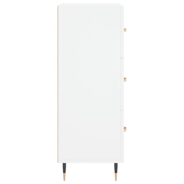 vidaXL skænk 69,5x34x90 cm konstrueret træ hvid
